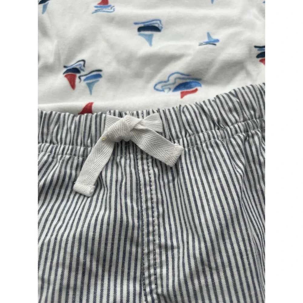 Carters Baby Toddler Boy 9 Months Nautical‎ Shorts Set Short Sleeve Seersucker